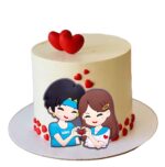 Blue Couple Cake Topper Cakes - Image 2